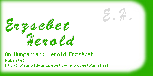 erzsebet herold business card