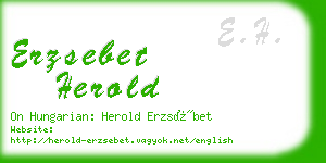 erzsebet herold business card